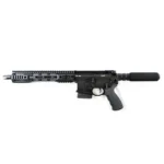Franklin Armory CA11 Pistol, black left-side view with handguard, pistol grip and magazine