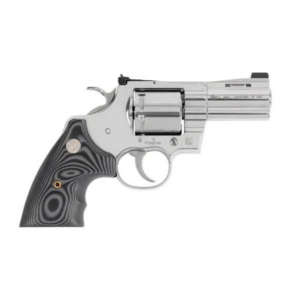 Colt Manufacturing Colt Python Combat Elite Handgun .357 Magnum 6rd Capacity 3" Barrel Stainless Steel with Black Grips