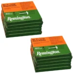 Remington Centerfire Primers 2-1/2 Large Pistol, stacked green and orange boxes