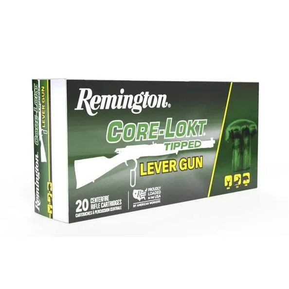 Remington Arms Co. Inc. Remington Core-Lokt Tipped Lever Gun Ammunition 45-70 Govt 300gr PT 2100 fps 20/ct