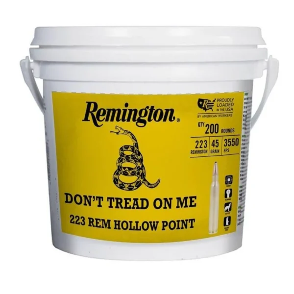 Remington Arms Co. Inc. Remington UMC 250th Anniversary "Don't Tread On ME" Ammunition .223 Rem 45gr JHP 3550 fps 200/ct