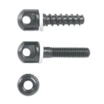 Uncle Mike's U/M 115 B BASE SCREWS two black screws and one round threaded ring