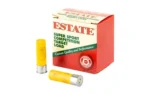 Estate Cartridge Super Sport Shotshells, red and green box with three yellow and white shells