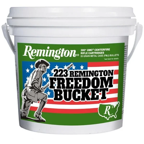 Remington Arms Co. Inc. Remington UMC "Freedom Bucket" Rifle Ammunition .223 Rem 55 gr. FMJ 3240 fps 300/ct