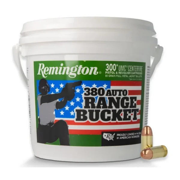 Remington Arms Co. Inc. Remington UMC Range Bucket Handgun Ammunition .380 Auto 95 gr FMJ 955 fps 300/ct