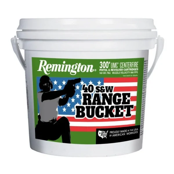 Remington Arms Co. Inc. Remington UMC Range Bucket Handgun Ammunition .40 S&W 180 gr FMJ 990 fps 300/ct