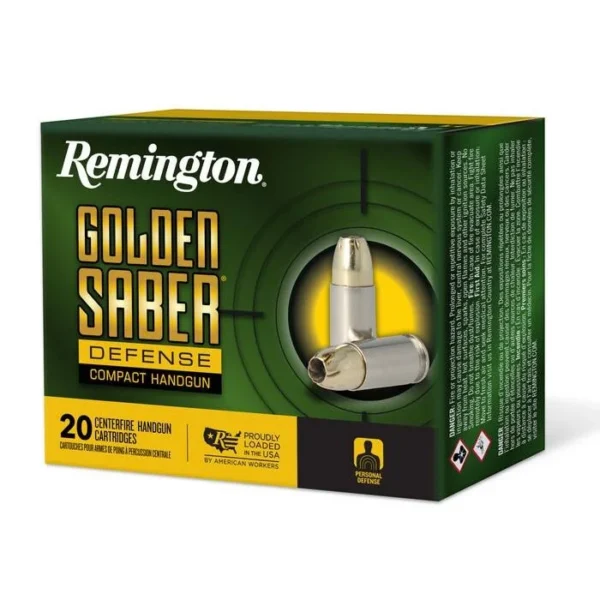 Remington Arms Co. Inc. Remington Golden Saber Defense Compact Ammunition .45 Auto 230 gr BJHP 725 fps 20/ct