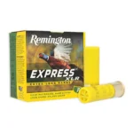 Remington Express Extra Long Range Loads, green and yellow box with three yellow shells