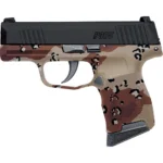 Sig Sauer P365 Custom "Chocolate Chip Hydro Dip Frame" Handgun 9mm Luger 10rd Magazines 3.1" Barrel Black Slide