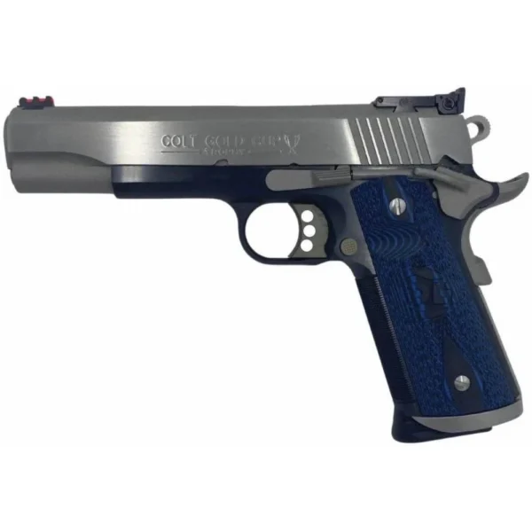 Colt Manufacturing Colt Gold Cup Trophy Handgun .45 Auto 8rd Magazine 5" Barrel Two-Tone Finish G10 Grips Fiber Sights