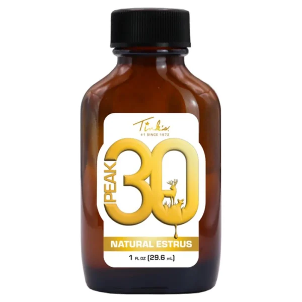 Dead Down Wind DBA Arcus Hunting Tink's Peak30 Premium Doe Estrus 1 oz Bottle