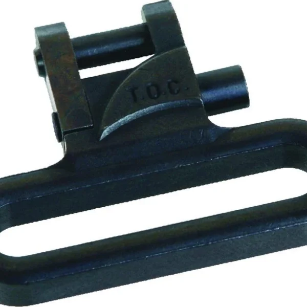 Outdoor Connection Talon Quick Release Sling Swivel, black oxide swivel in angled close-up
