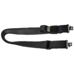 Outdoor Connection Super Sling 2+, black sling laid flat with detachable swivels