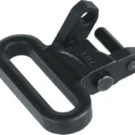 Outdoor Connection Talon Quick Release Sling Swivel, black angled view with rectangular loop