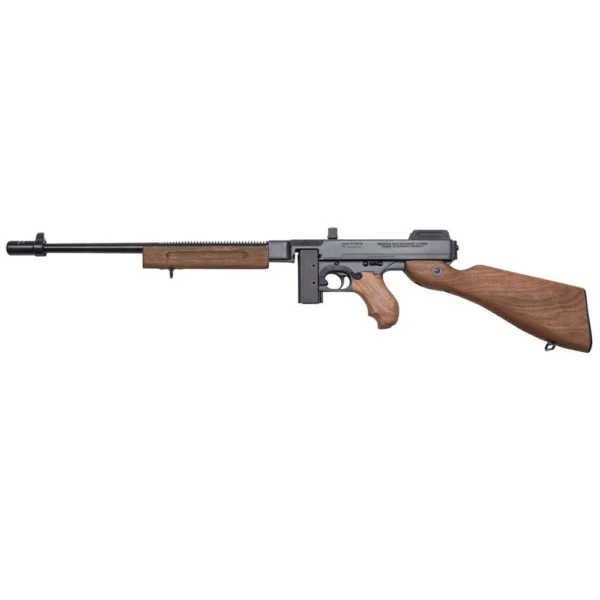 Kahr Arms Auto Ordnance Thompson 1927A-1 Deluxe Carbine, right side with wood stock and foregrip