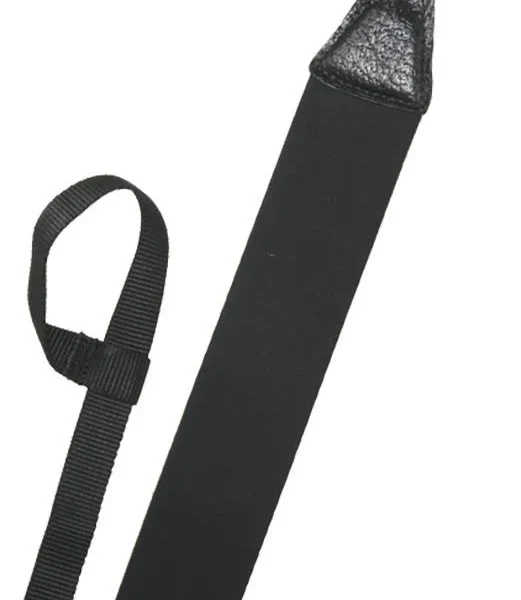 Outdoor Connection Sling Universal, black sling laid flat with loops at both ends
