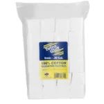 Tetra .30 - .45 Caliber Cleaning Patches, clear bag filled with white square cotton patches
