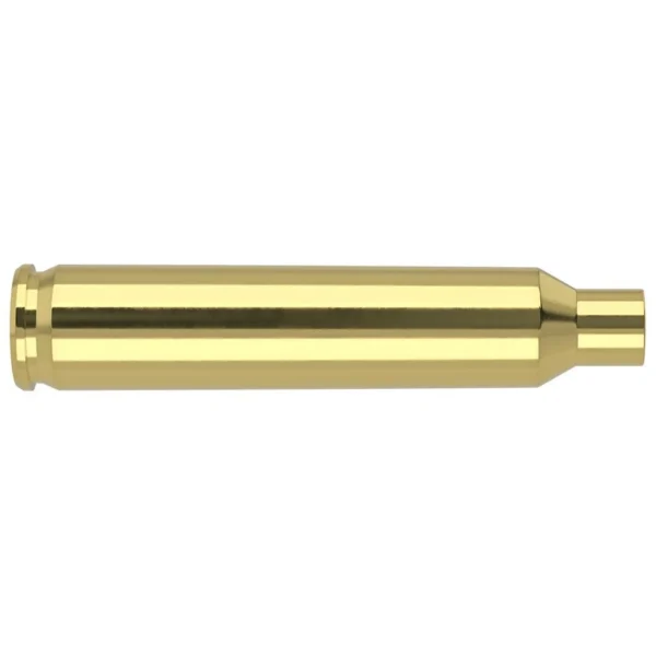 Nosler Unprimed Brass Rifle Cartridge Cases single brass case shown from side