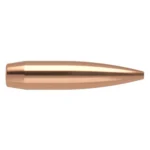Nosler Custom Competition Rifle Bullets, copper pointed bullet in side view