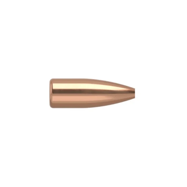 Nosler VarMageddon Rifle Bullets, single copper-colored pointed bullet in side view