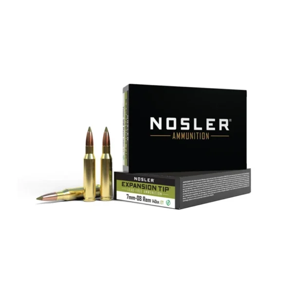 Nosler Bullets Inc. Nosler E-Tip Rifle Ammunition 7mm-08 Rem 140gr ET 2850 fps 20/ct
