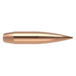 Nosler RDF Match Rifle Bullets, copper-colored pointed bullet in side view