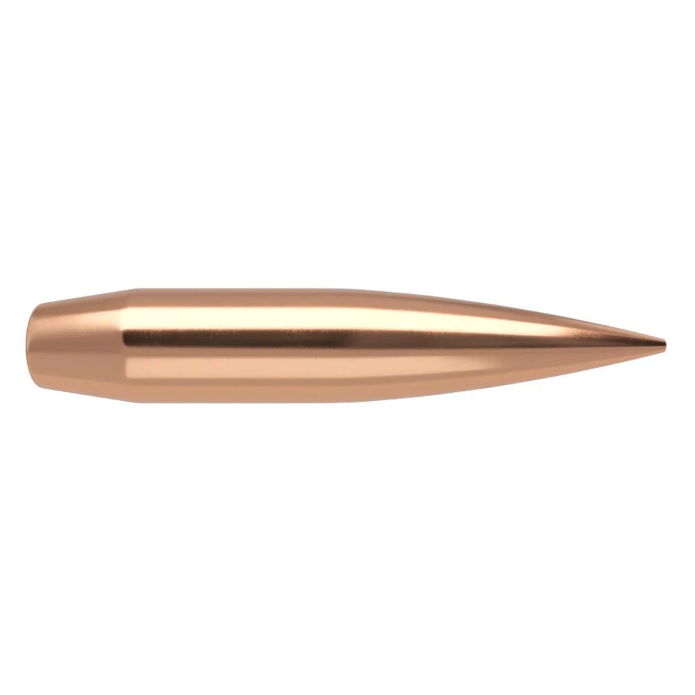 primary-27431 Nosler RDF Match Rifle Bullets, copper-colored pointed bullet in side view