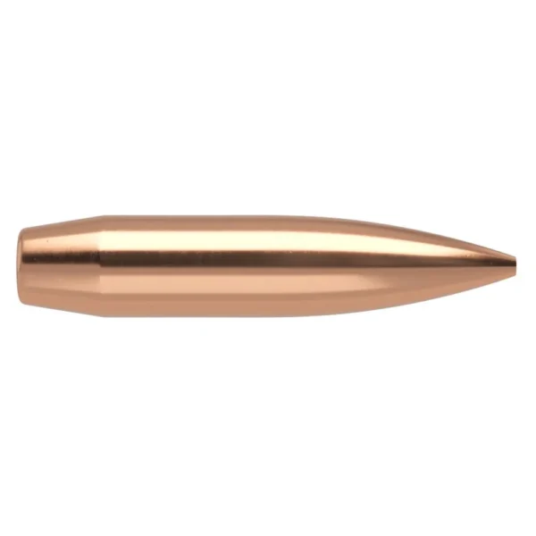 Nosler Custom Competition Rifle Bullets .30 cal .308 220 gr HPBT, copper bullet side view