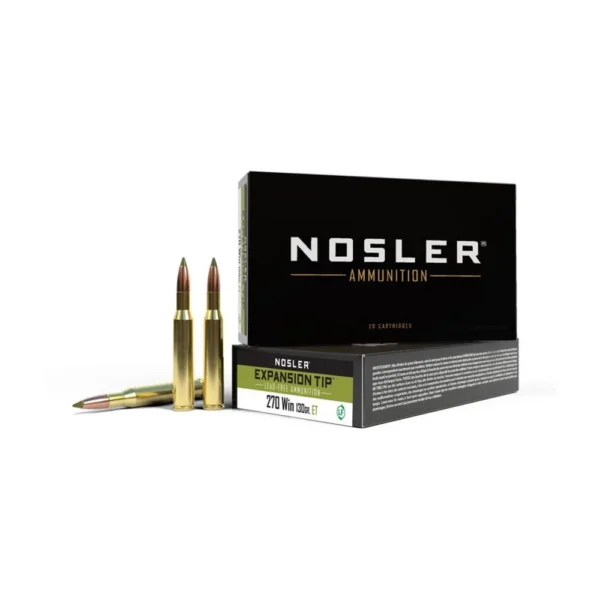 Nosler Bullets Inc. Nosler E-Tip Rifle Ammunition .270 Win 130gr ET 2950 fps 20/ct