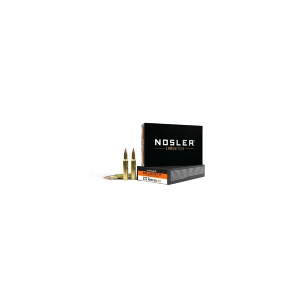Nosler Bullets Inc. Nosler Ballistic Tip Rifle Ammunition 222 Remington 50gr PT 20ct