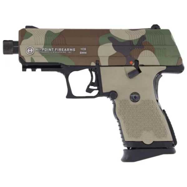 MKS SUPPLY LLC Hi-Point Firearms Yeet Cannon M81 Slide Handgun 9mm Luger 8rd Magazine 3.5" Threaded Barrel Black