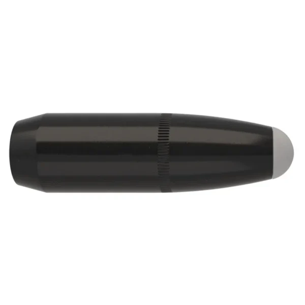 Nosler Ballistic SilverTip bullet, black projectile shown horizontally in side view