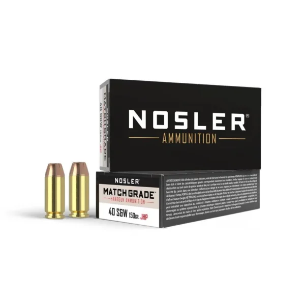 Nosler Bullets Inc. Nosler ASP Handgun Ammunition .40 S&W 150 gr JHP 1110 fps 50/ct