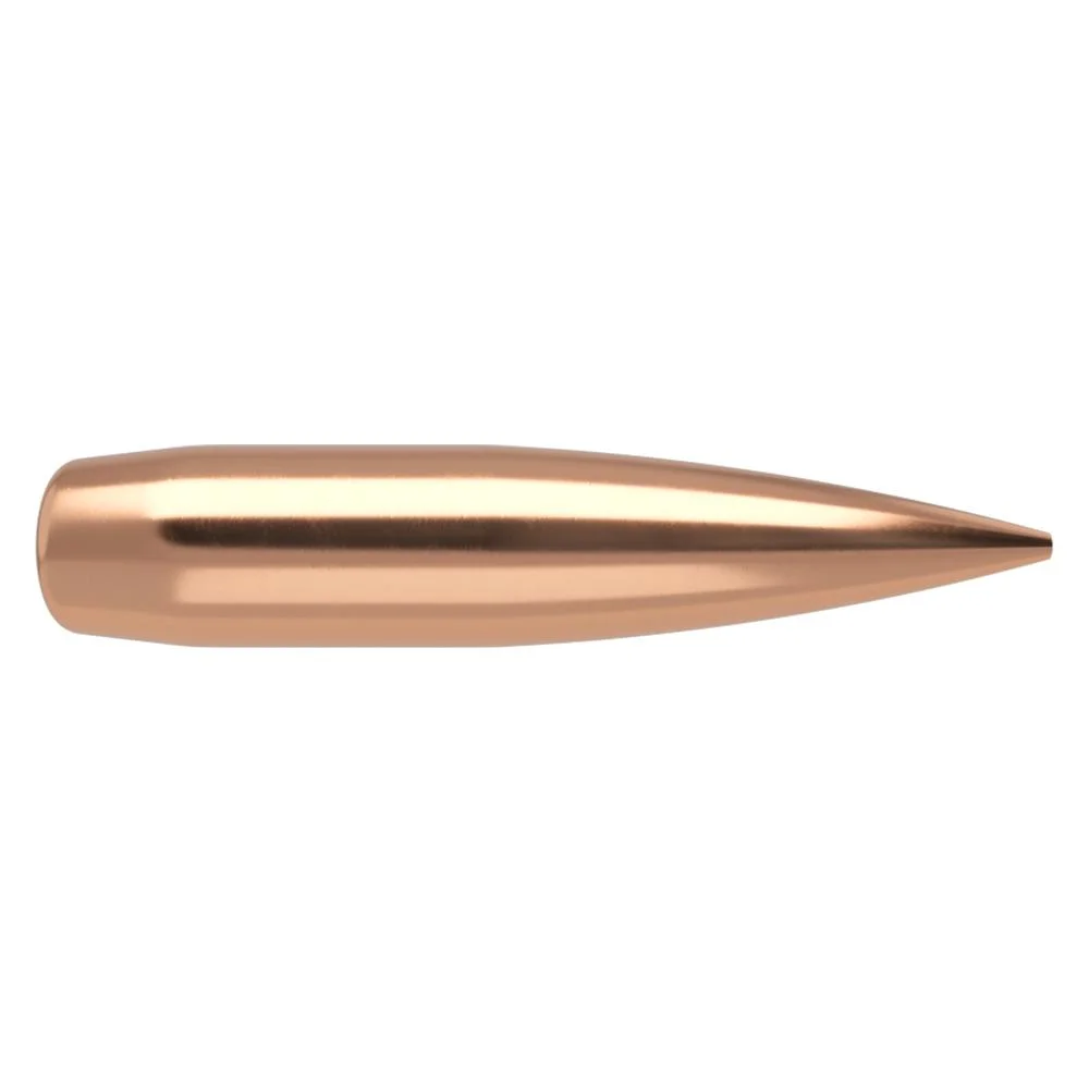 primary-27565 Nosler RDF Rifle Bullets copper-colored pointed bullet, side view