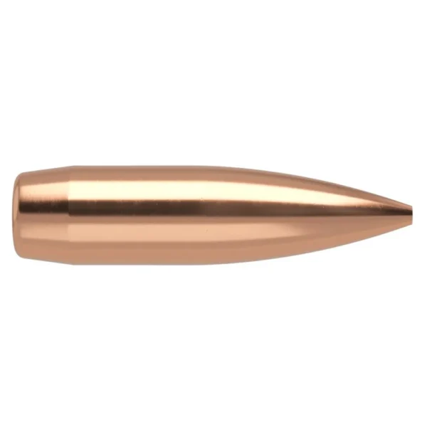 Nosler Custom Competition Rifle Bullets .30 cal .308 175 gr HPBT, copper bullet, side view