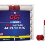 CCI Big 4 Handgun Shotshell Ammunition, clear package and two white shells with red caps