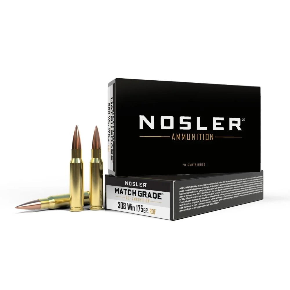 primary-27686 Nosler Bullets Inc. Nosler RDF Match Grade Rifle Ammunition .308 Win 175 gr HPBT 20/ct