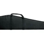 Bulldog Pit Bull Rifle Case, side view of black soft case with carry handles and zipper