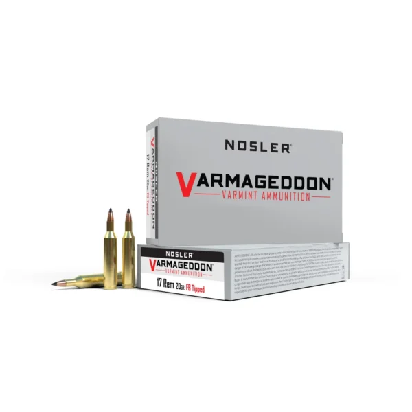 Nosler Bullets Inc. Nosler Varmegeddon Rifle Ammunition .17 Rem 20 gr FB Tipped 4200 fps 20/ct