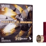 Federal FED HI-BIRD, black retail box with two red shotgun shells beside it