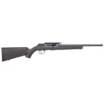 Savage Arms A22 FV-SR Rifle, black side view with synthetic stock, rail and detachable magazine