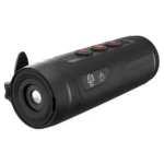 ATN BlazeSeeker 6 207 Thermal Monocular, black angled front view with open lens cap