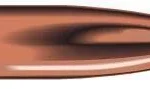 Speer Varmint Hollow Point Rifle Bullets, single copper-colored bullet in side view