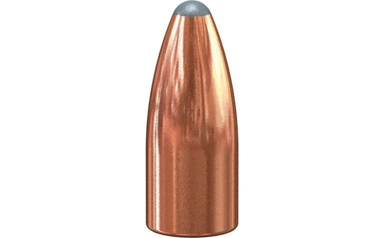 primary-27961 Speer Varmint Soft Point rifle bullet, copper with gray tip, front view