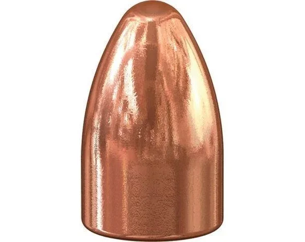 Speer TMJ Handgun Plinking Bullets, copper-colored round-nose bullet front view