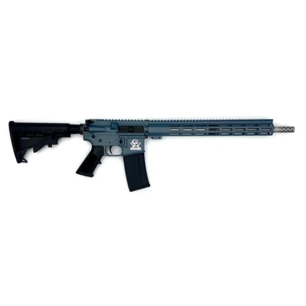 10 Ring GLFA 223 Wylde Rifle .223 Wylde 10rd Magazine 16" Barrel Blue Titanium Cerakote CA Compliant