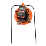 Champion Hanging Self Healing Target and Stand, orange round target on black metal frame