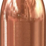 Speer TMJ Handgun Bullets, close-up front angled view of copper flat-nose bullet