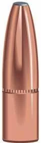 Speer Grand Slam Rifle Bullets, copper-coloured bullet with pointed tip, front view