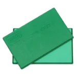 RCBS Case Lube Pad, green rectangular pad and lid in angled top view